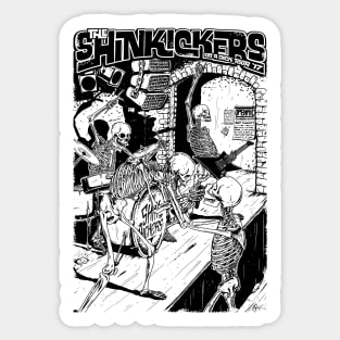 The Shinkickers Tour T-Shirt Sticker